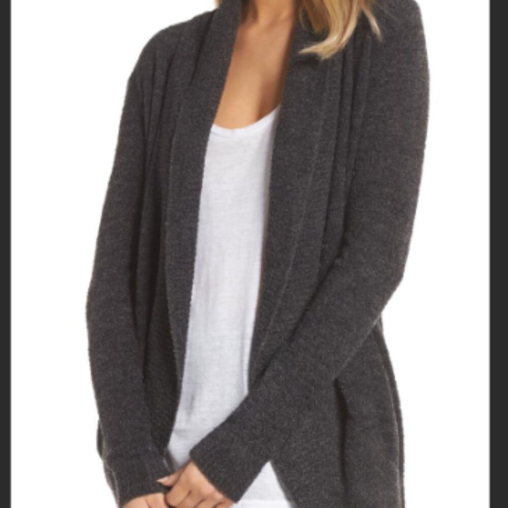 Barefoot Dreams‎ Cozy Chic Lite Cardigan Sweater Style 452 - Gray- Medium